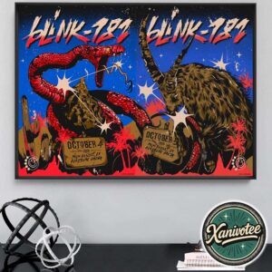 Blink-182 Palm Desert CA Tonight Poster At Acrisure Arena On October 4th And 5th Missionary Impossible Tour 2025 Home Decor Poster Canvas