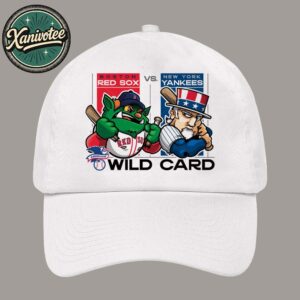 Boston Red Sox Vs New York Yankees Mascot Cover 2025 MLB Wild Card Matchups Classic Cap Snapback Hat