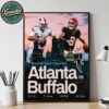 Buffalo Bills Vs Atlanta Falcons Monday Night Football Poster Matchup NFL On October 13 2025 Home Decor Poster Canvas