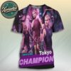 Carlos Alcaraz Wins His 8th Trophy Of 2025 Champion Tokyo All Over Print T-Shirt