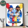 Detroit Tigers Vs Seattle Mariners ALDS Matchup 2025 MLB Postseason Home Decor Poster Canvas