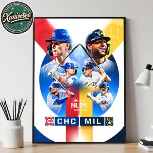 Chicago Cubs Vs Milwaukee Brewers NLDS Matchup 2025 MLB Postseason Home Decor Poster Canvas