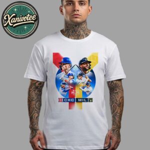 Chicago Cubs Vs Milwaukee Brewers NLDS Matchup 2025 MLB Postseason Unisex T-Shirt