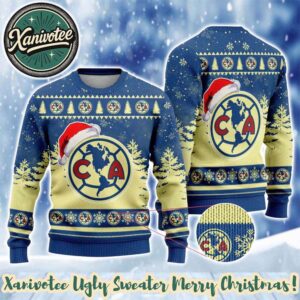Club America In LIGA MX Special Holiday Christmas Xmas Ugly Christmas Sweater 2025