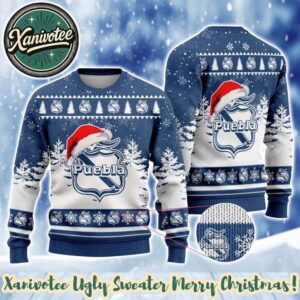 Club Puebla LIGA MX Special Gift For Fan 2025 Knitted Ugly Christmas Sweater