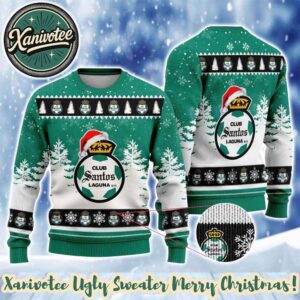 Club Santos Laguna LIGA MX Special 2025 Knitted Ugly Christmas Sweater