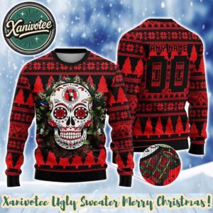 Club Tijuana Special LIGA MX Sugar Skull Personalized Christmas 2025 Holiday Ugly Christmas Sweater