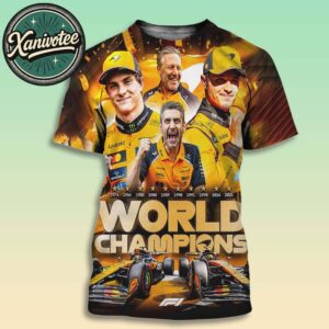 Congrats Mclaren Formula 1 Are The 2025 F1 Constructors’ World Champions All Over Print T-Shirt