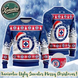 Cruz Azul LIGA MX Special Holiday Christmas Xmas Ugly Christmas Sweater 2025