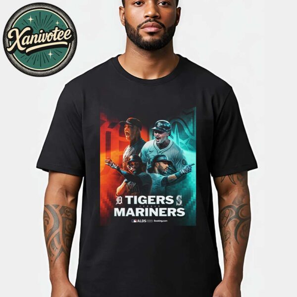 Detroit Tigers Vs Seattle Mariners ALDS Matchup 2025 MLB Postseason Unisex T-Shirt
