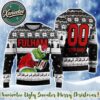 EPL Newcastle x Grinch Custome Name And Number 2025 Knitted Ugly Christmas Sweater EPL Newcastle x Grinch Custome Name And Number 2025 Knitted Ugly Christmas Sweater