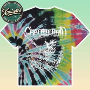Grateful Dead Baseball Skelly Merch Tee Tie-Dye T-Shirt