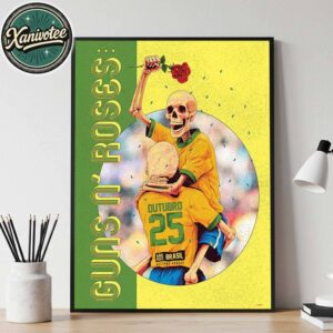 Guns N Roses Poster On October 25 2025 In São Paulo Brazil At Allianz Parque Home Decor Poster Canvas