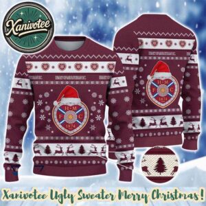 Heart of Midlothian F.C. Christmas Gift 2025 Custom Ugly Christmas Sweater