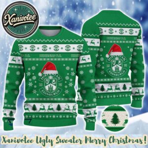 Hibernian F.C. Christmas Gift 2025 Custom Ugly Christmas Sweater