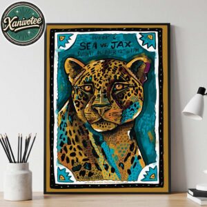 Jacksonville Jaguars Vs Seattle Seahawks Matchup NFL Poster For Week 6 On Sunday October 12th 2025 Home Decor Poster Canvas
