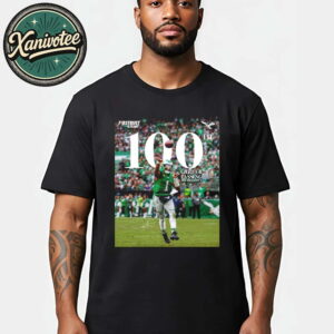 Jalen Hurts Reach To 100th Career Passing Touchdown In Firstrust Bank Unisex T-Shirt