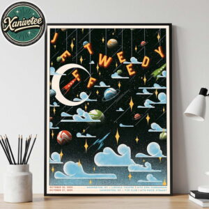Jeff Tweedy Washington DC 2025 Poster For Tonight On October 26 And 27 2025 For Lincoln Theatre And 930 Club Home Decor Poster Canvas