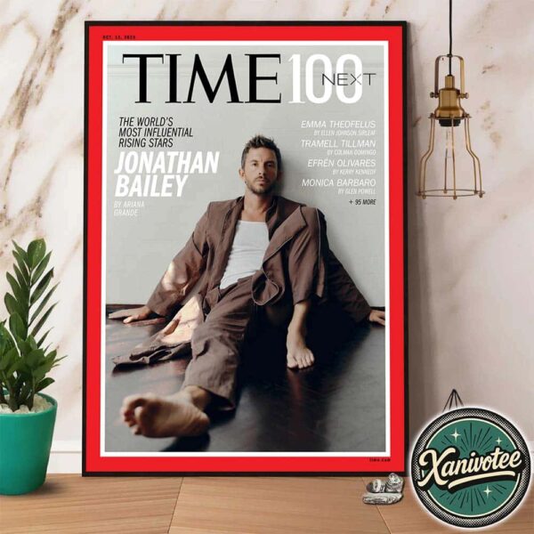 Jonathan Bailey Covers The 2025 Time100 Next Issue The Worlds Most Influential Rising Stars Home Decor Poster Canvas