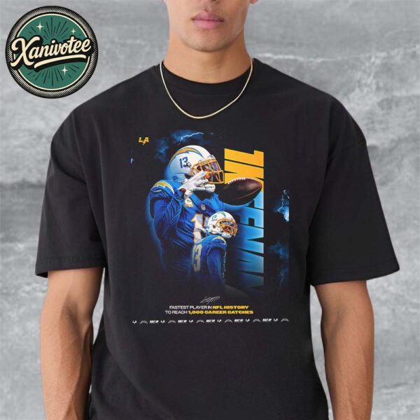 Keenan Allen Fastest Player In NFL History To Reach 1000 Career Catches Unisex T-Shirt