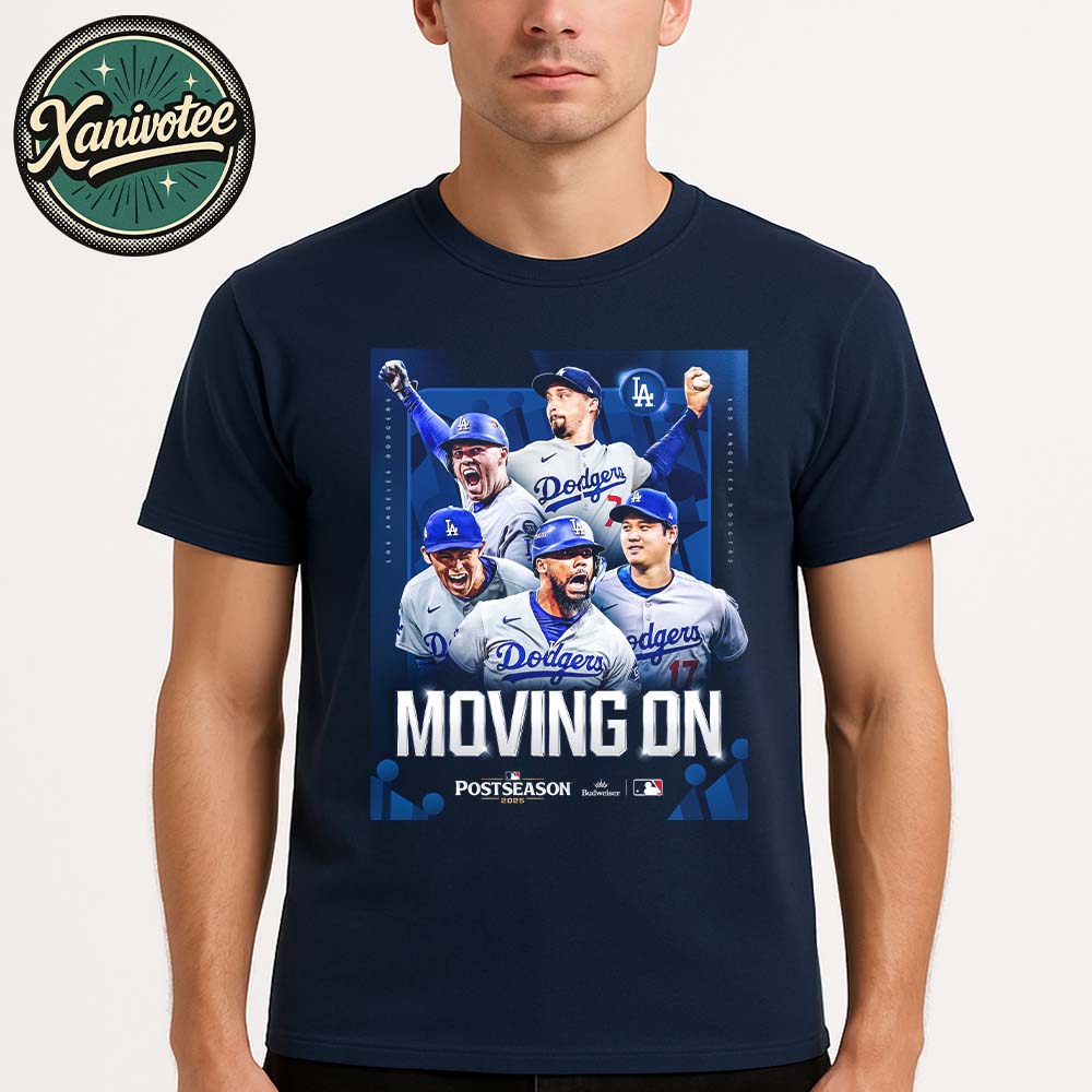 Los Angeles Dodgers Moving On NLDS 2025 National League Division Series MLB Champions Unisex T-Shirt