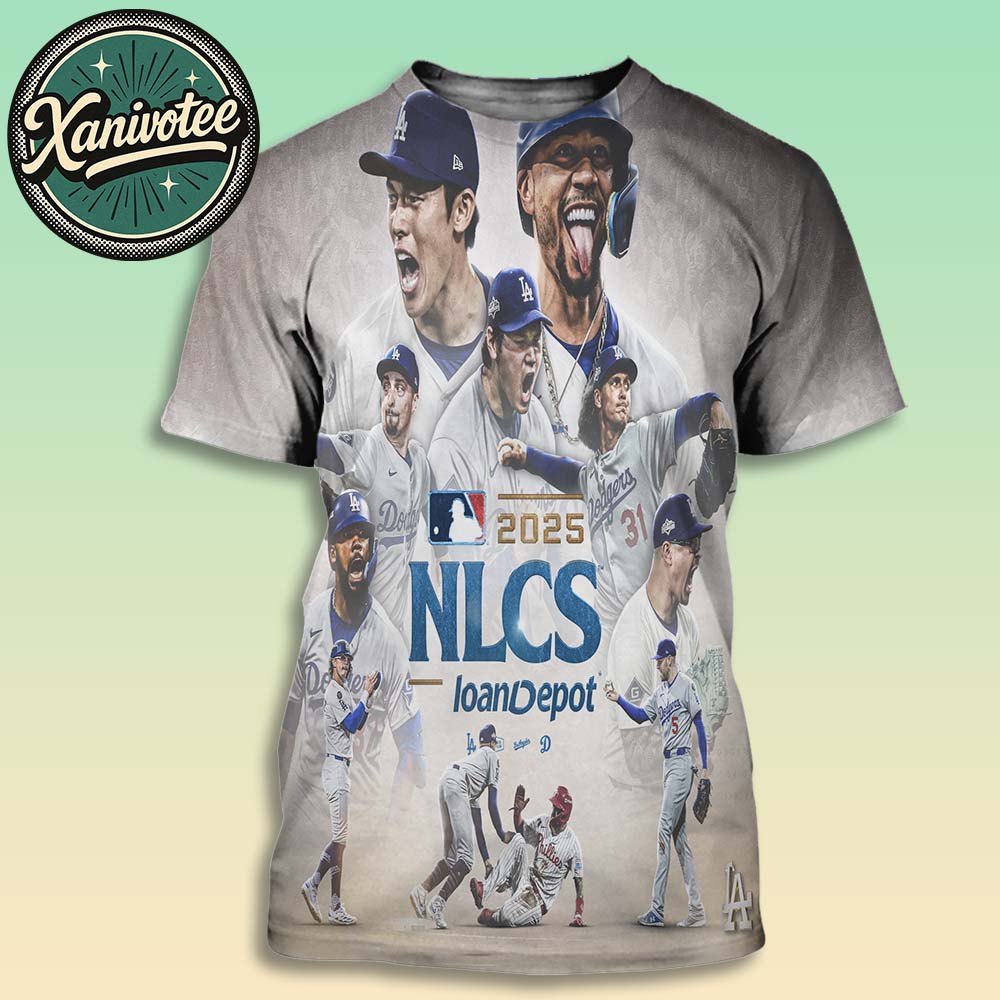 Los Angeles Dodgers NLDS 2025 National League Division Series MLB Champions All Over Print T-Shirt Los Angeles Dodgers NLDS 2025 National League Division Series MLB Champions All Over Print T-Shirt