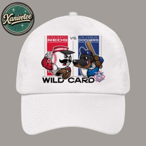 Los Angeles Dodgers Vs Cincinnati Reds Mascot Cover 2025 MLB Wild Card Matchups Classic Cap Snapback Hat