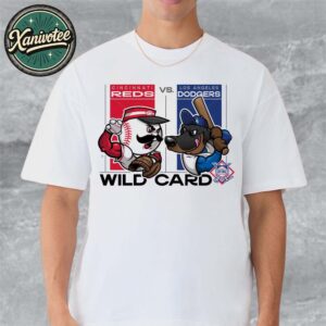 Los Angeles Dodgers Vs Cincinnati Reds Mascot Cover 2025 MLB Wild Card Matchups Classic T-Shirt