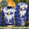 Los Angeles Rams NFL With Special Grinchs Hand Football Christmas 2025 Trendy Ugly Sweater For Holiday Season