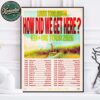 Louis Tomlinson How Did We Get Here North America Tour 2026 Schedule List Start In Vancouver BC On June 3 2026 Poster Canvas