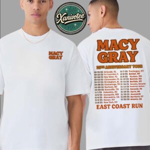 Macy Gray East Coast Run 25th Anniversary Tour 2025 Dates List For October And November Two Sided Print Unisex T-Shirt