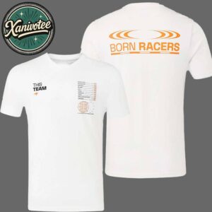 McLaren Formula 1 Team 2025 Constructors’ 10 Times World Champions Born Racers White Unisex T-Shirt