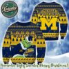 Mississippi State Bulldogs HO HO HO NCAA Custome Name And Number 2025 Knitted Ugly Christmas Sweater