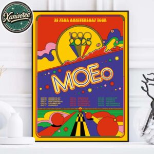 Moe. Band 35th Anniversary Tour 2025 For October And November Home Decor Poster Canvas