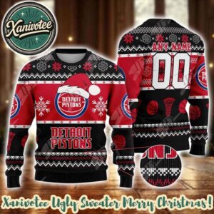 NBA Detroit Pistons Special Ugly Christmas Sweater Gift For Holiday 2025