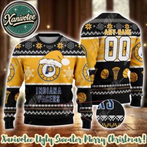 NBA Indiana Pacers Special Personalized Christmas 2025 Holiday Ugly Christmas Sweater