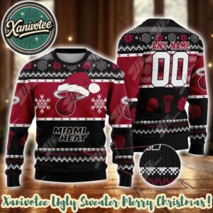 NBA Miami Heat Special Personalized Christmas 2025 Holiday Ugly Christmas Sweater