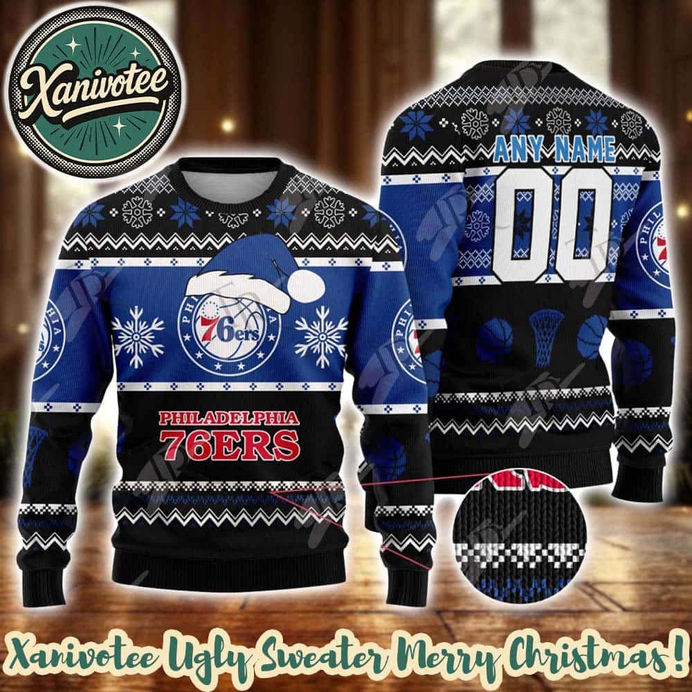 NBA Philadelphia 76ers Special 2025 Personalized Christmas Ugly Christmas Sweater Gift For Men And Women