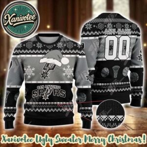 NBA San Antonio Spurs Special 2025 Personalized Christmas Ugly Christmas Sweater Gift For Men And Women