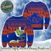 NCAA Clemson Tigers HO HO HO 2025 Knitted Ugly Christmas Sweater