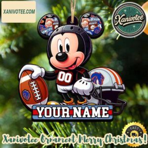 NCAA Boise State Broncos x Mickey Mouse Christmas Gifts Tree Decorations Ornament 2025