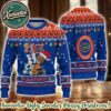Nebraska Cornhuskers HO HO HO NCAA Custome Name And Number 2025 Knitted Ugly Christmas Sweater