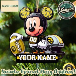 NCAA Iowa Hawkeyes x Mickey Mouse Xmas 2025 Holiday Ornament