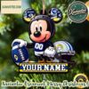 NCAA LSU Tigers x Mickey Mouse Christmas 2025 Classic Tree Ornament