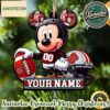 NCAA Nebraska Cornhuskers x Mickey Mouse Ornament Custom Your Family Name 2025