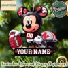 NCAA Nebraska Cornhuskers x Mickey Mouse Ornament Custom Your Family Name 2025