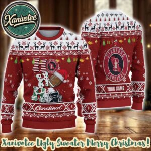 NCAA Stanford Cardinal HO HO HO Christmas 2025 Custom Ugly Christmas Sweater Gift