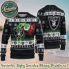 NFL Las Vegas Raiders Football Grinch 2025 Knitted Ugly Christmas Sweater