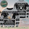 NFL Las Vegas Raiders Special Grinchs Hand Football 2025 Personalized Christmas Ugly Christmas Sweater Gift For Men And Women