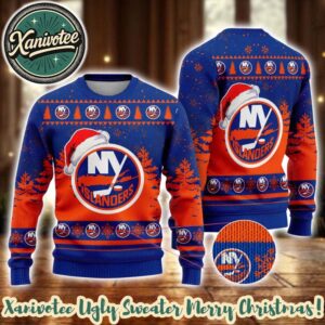 NHL New York Islanders Special Personalized Christmas 2025 Holiday Ugly Christmas Sweater